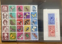 Pro Juventute Sätze 1937, 1953 bis 1963 **\*, s. Abbildungen